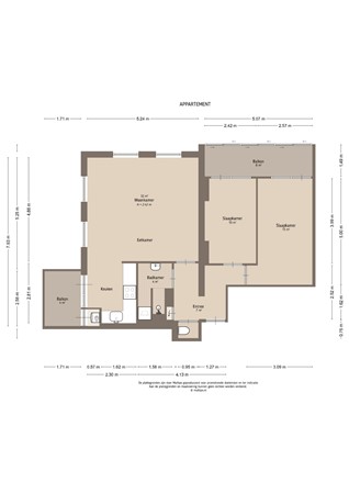 Floorplan - Singel 9, 4141 AS Leerdam